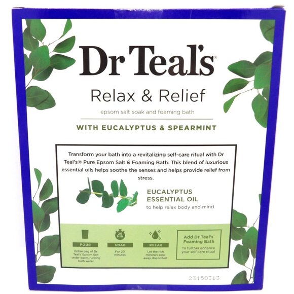 Dr. Teel's Relax & Relief epsom salt soak and foaming bath NEW - Picture 3 of 3